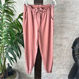 Lululemon High Rise Spiced Chai Dusty Pink Joggers Size 10